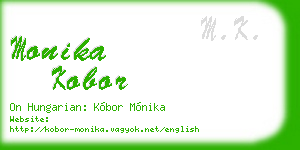 monika kobor business card